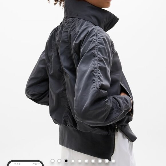 Athleta Jetset Bomber XS Shadow Grey - Picture 2 of 2
